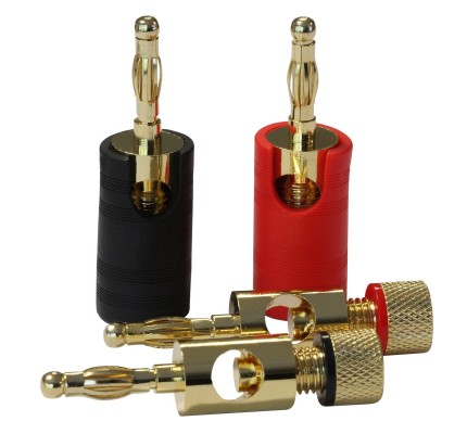 Goldkabel Basic Federkorb - Banana Gold 4'lü Kablo Ucu
